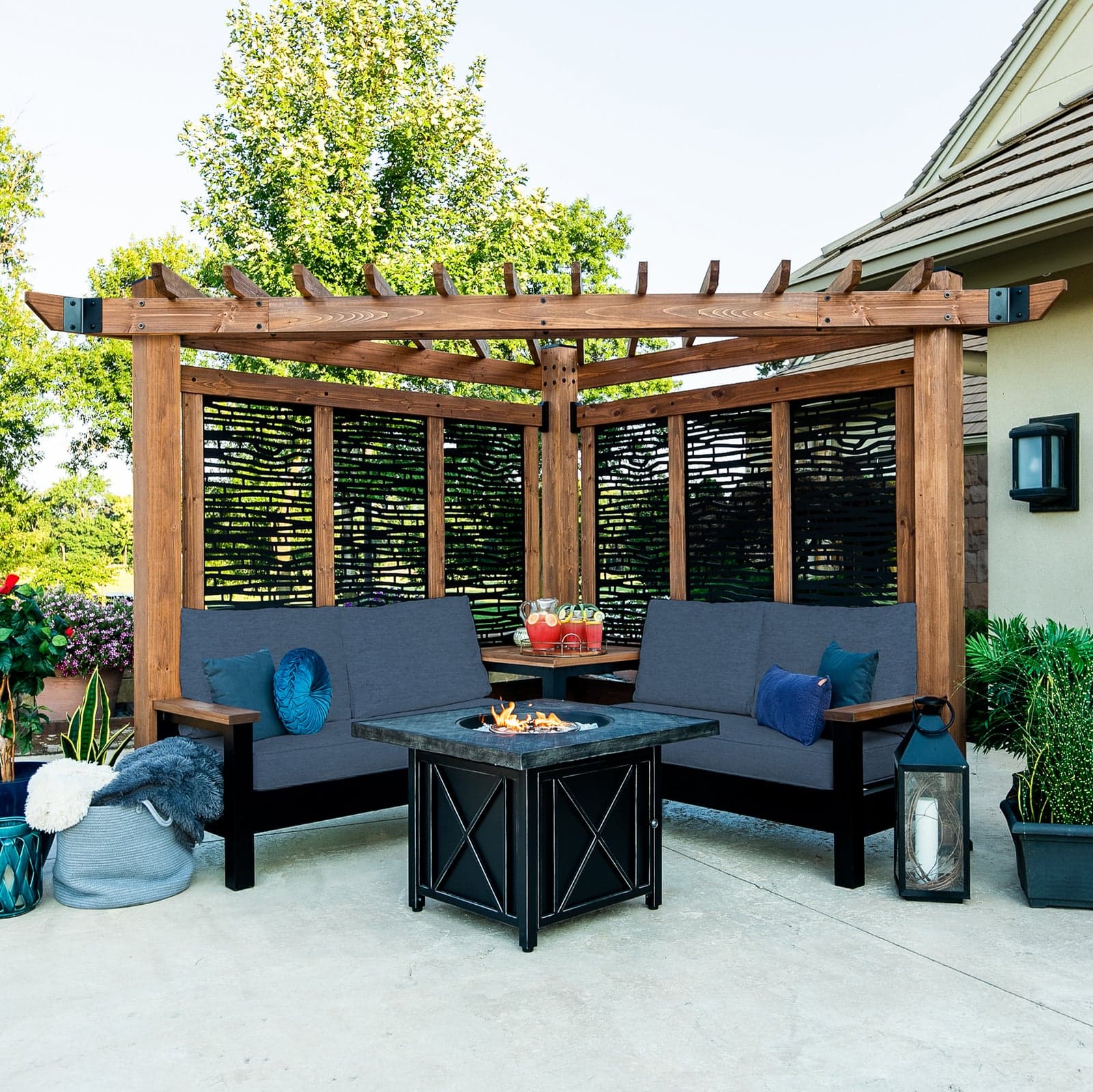 Pergola d'angle Tuscany